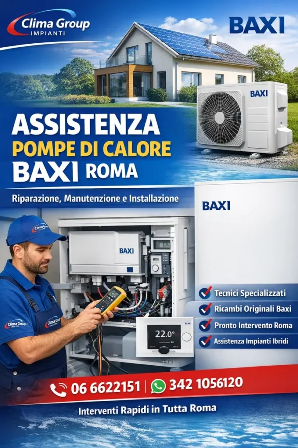 Assistenza Pompe di Calore Baxi Roma