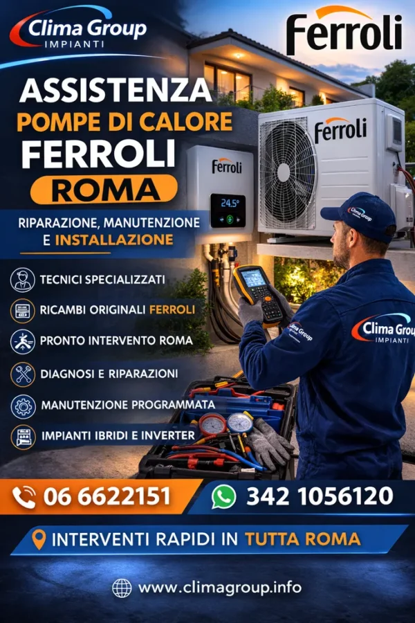 Assistenza Pompe di Calore Ferroli Roma
