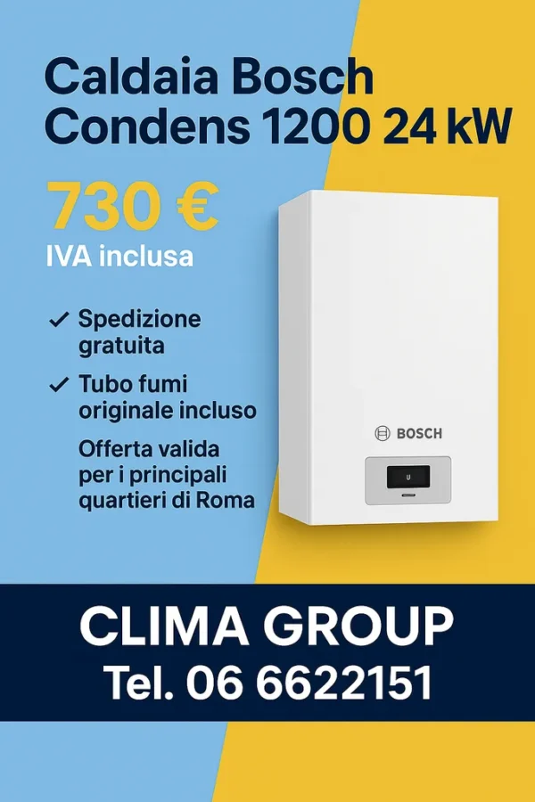 Vendita Caldaia Bosch Condens 1200 24KW