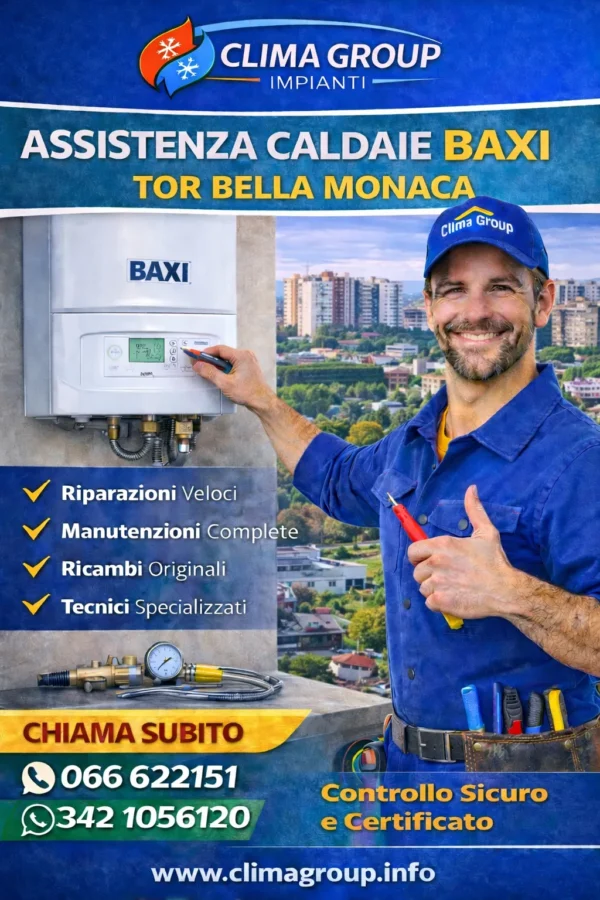 Assistenza Caldaie Baxi Tor Bella Monaca