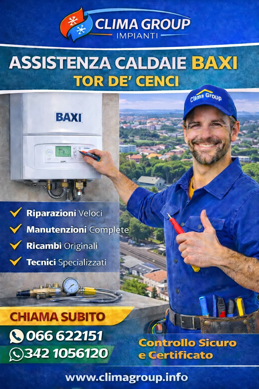 Assistenza Caldaie Baxi Tor de Cenci