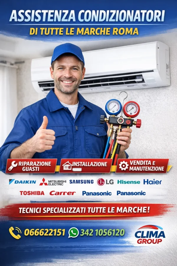 Assistenza Condizionatori di Tutte le Marche Roma