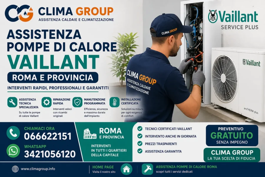Assistenza Pompe di Calore Vaillant Roma
