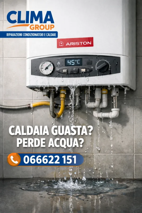 Assistenza caldaia Ariston che perde acqua