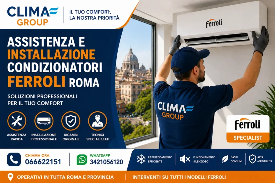 Assistenza e installazione condizionatori Ferroli Roma