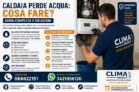 Caldaia perde acqua cosa fare subito