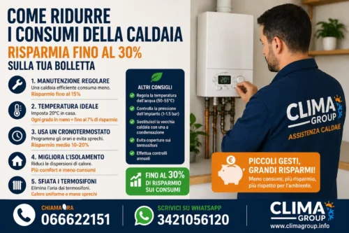 Come ridurre i consumi della caldaia