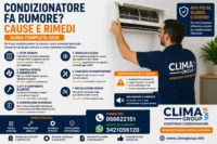 Condizionatore fa rumore cause e rimedi
