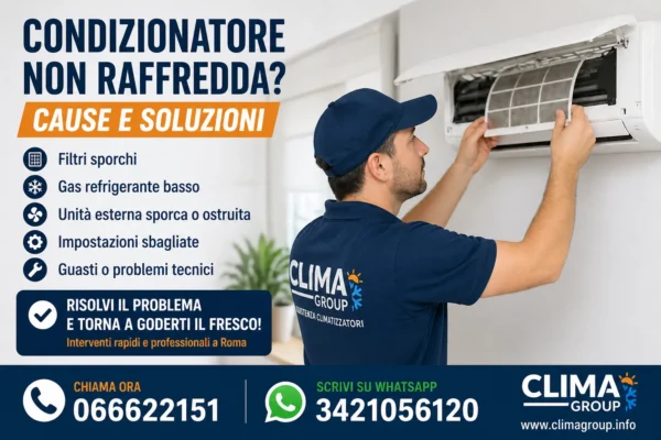 Condizionatore non raffredda cause e soluzioni