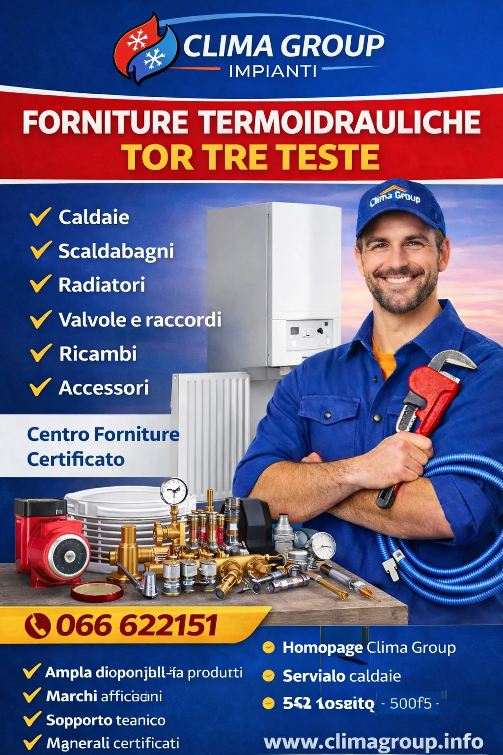 Forniture Termoidrauliche Tor Tre Teste