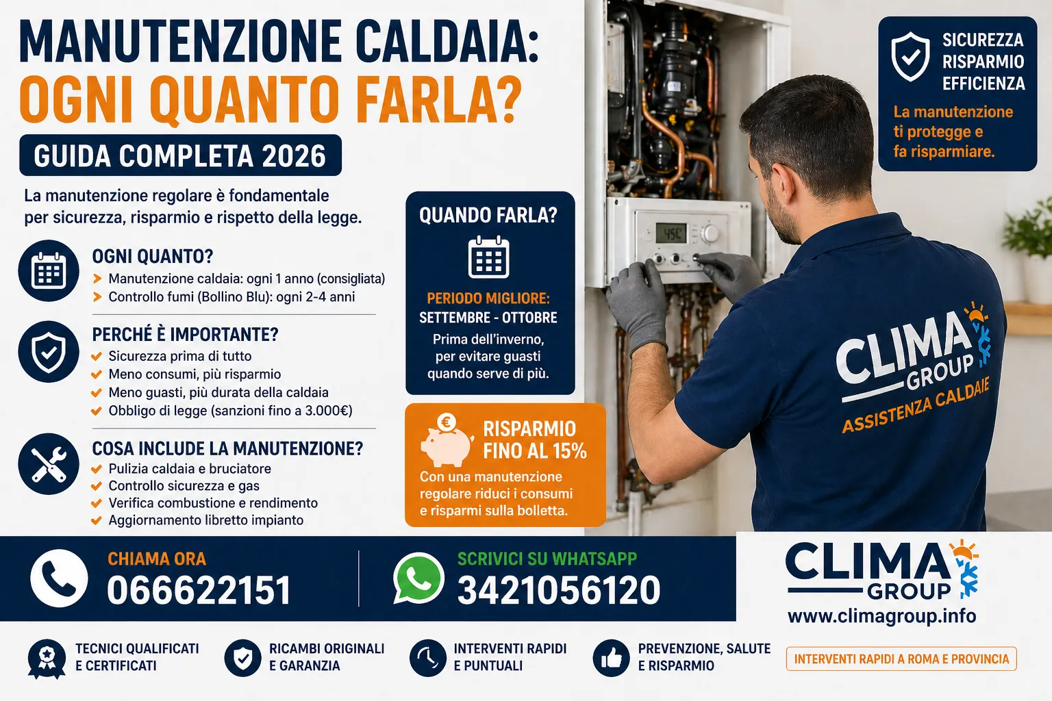 Manutenzione caldaia ogni quanto farla