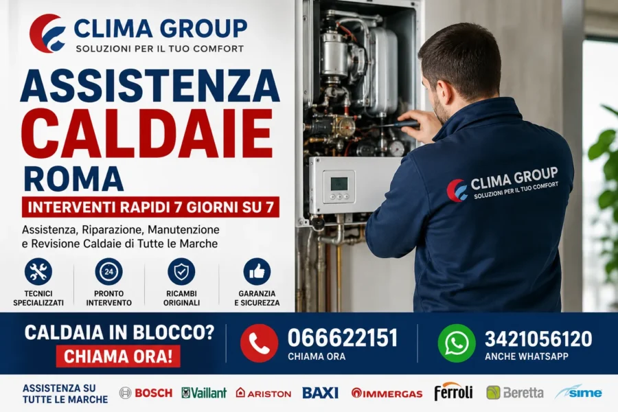 Caldaia Bloccata? Assistenza Caldaie Roma Clima Group