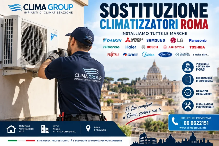 Sostituzione Climatizzatori Roma